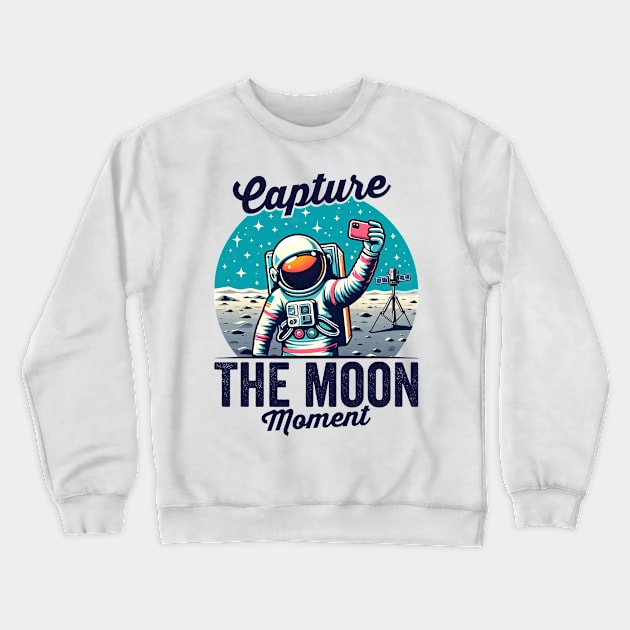 Capture the Moon Moment Crewneck Sweatshirt by Yonbdl